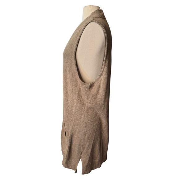 Karen Scott Sleeveless Duster Sweater 2XL Camel Capsule Transitional - Picture 4 of 7